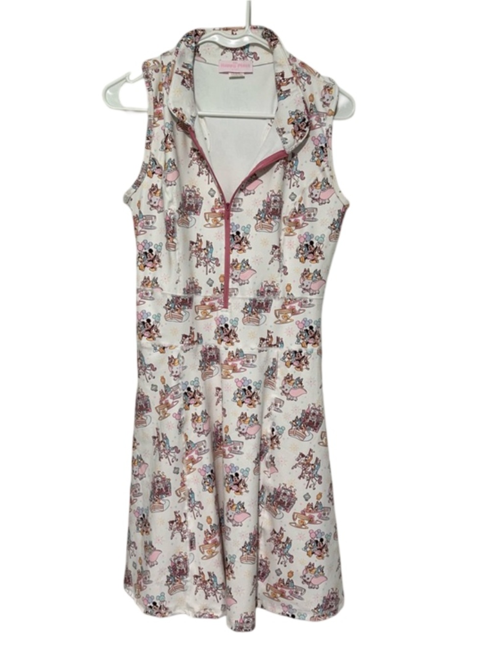 The Happy Place Bluey Whimsical Ride White Dress Size Small
